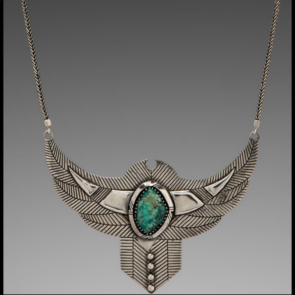 ISO Thunderstruck necklace in silver/turquoise